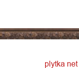 Керамическая плитка MOLDURA EPOQUE фриз, 35х225 коричневый 35x225x8 структурированная